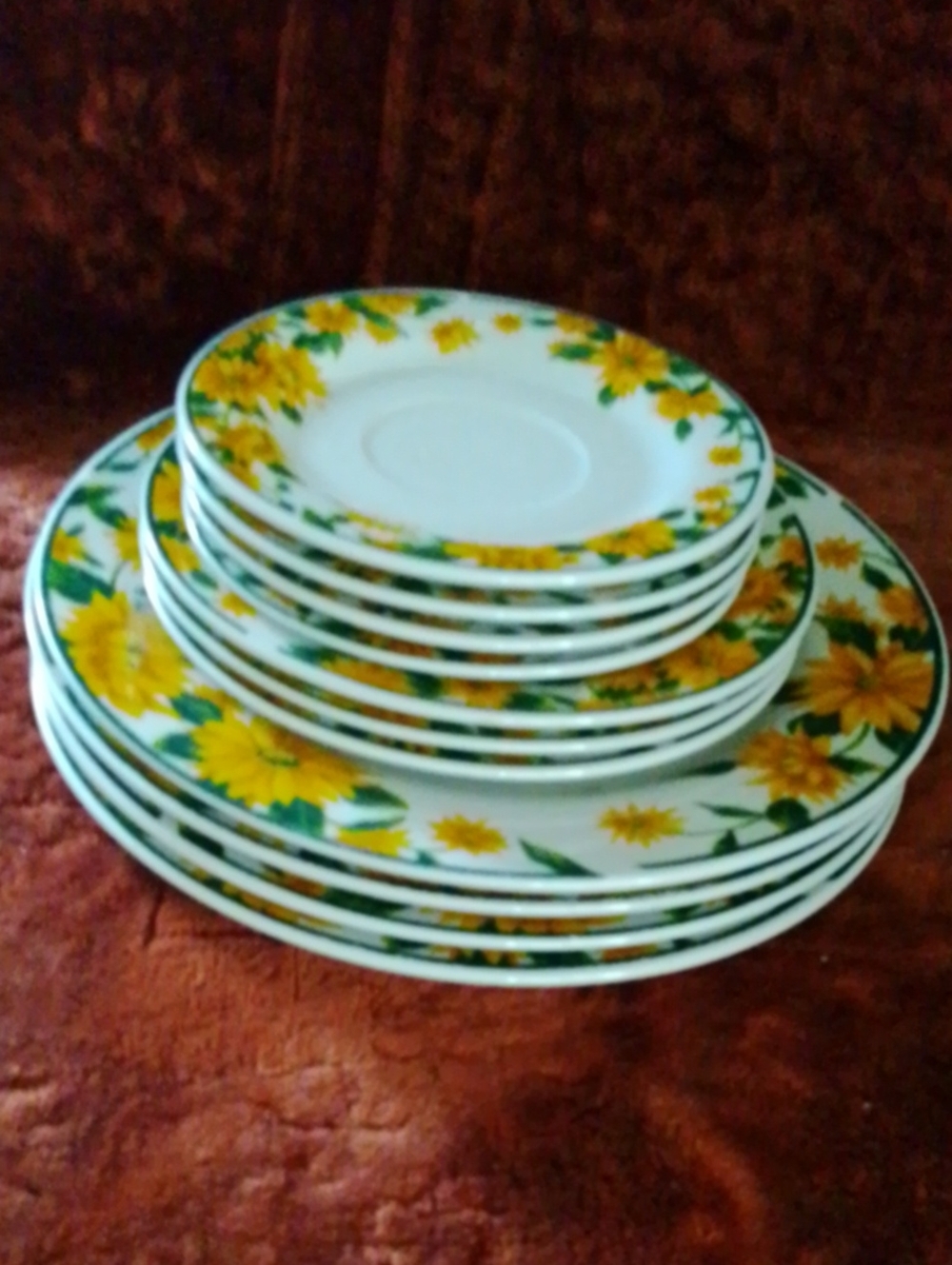 Maplehill plates Set of 11 Oven,Microwave & Dishwasher Safe, Made in China